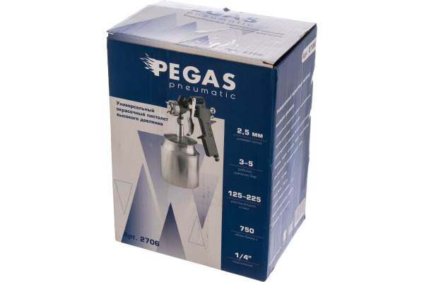 Краскопульт пневматический PEGAS PNEUMATIC PGS-2706